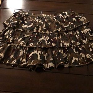 Camo plus size skirt